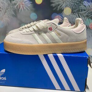 Adidas Sambae Low Sneakers Suede Ivory Pink
